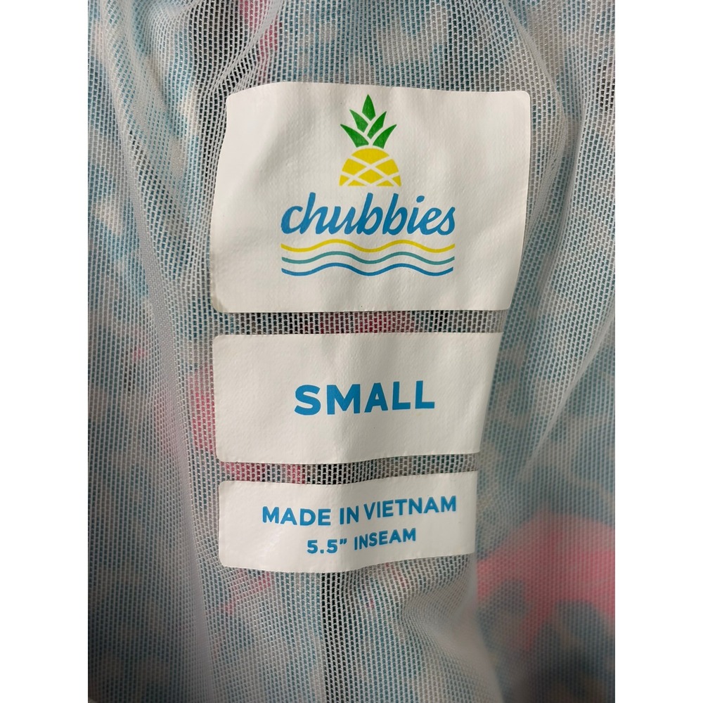 Chubbies Classic Swim Trunk Mens Small Domingos Are For Flamingos - Picture 5 of 5